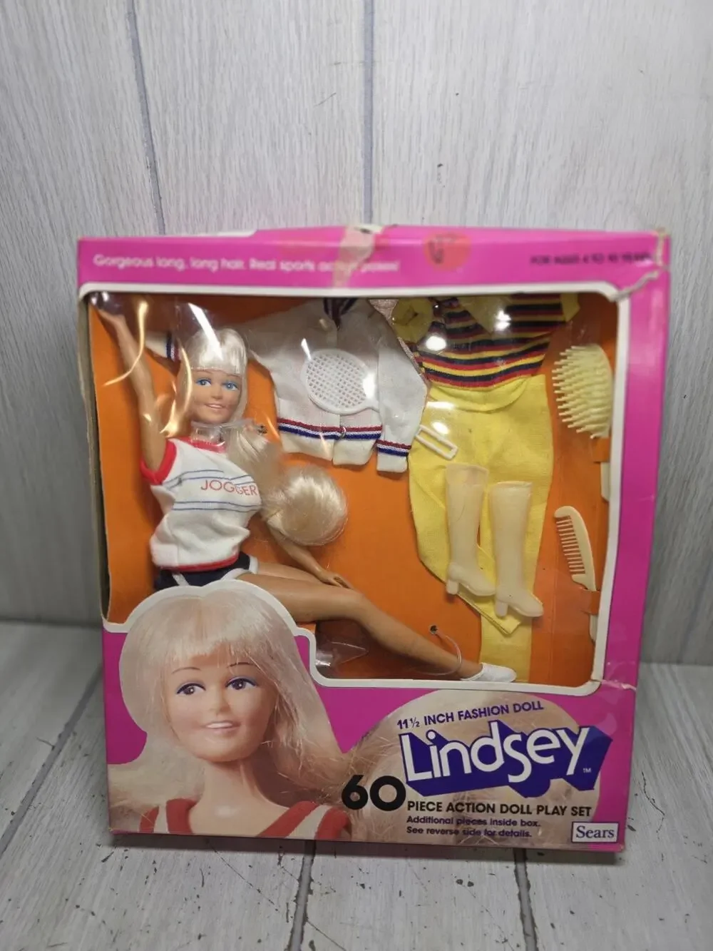 Vintage Sears 1980s Lindsey Blonde Hair 60 Piece Action 11.5